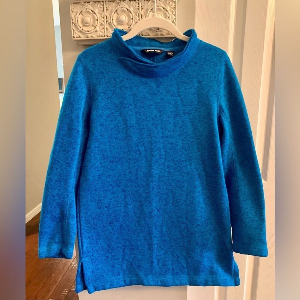 Lands' End Blue Sweatshirt - Size XS